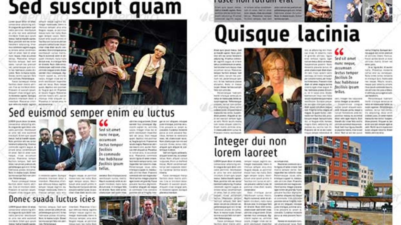 23+ Amazing Newspaper Templates Available In PSD & Indesign Formats With Old Newspaper Template Word Free