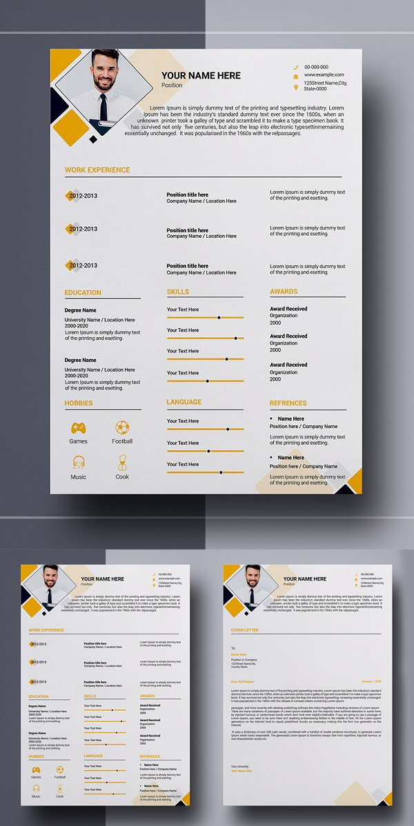 v2 Page Resume Template