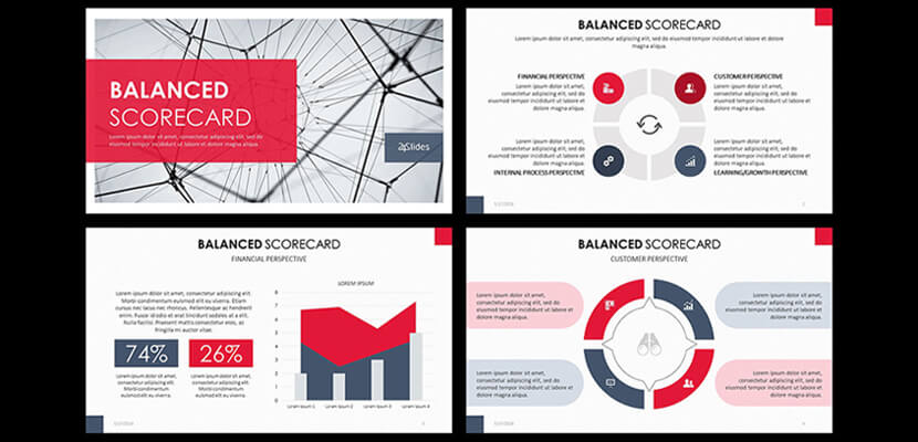 Balanced Scorecard Free Infographic Powerpoint Template