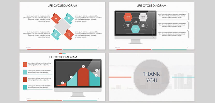 Life Cycle Diagram Free Infographic Template for PowerPoint