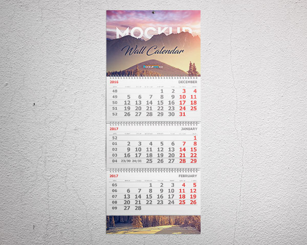 Wall Calendar 3 Month Calendar