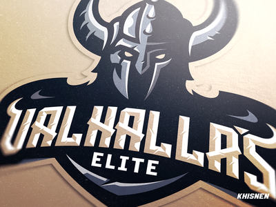 Valhalla's Elte esports logo identity warrior branding gaming logo viking