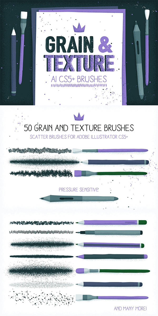 Grain & Texture AI Brushes
