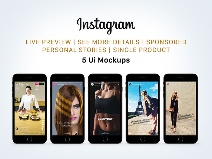 free_instagram_sponsored__l Downloadable Instagram Mockup Templates for your presentations