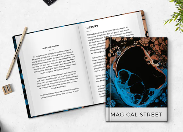 Realistic Book Cover Mockup Templates - Magic Street Book Cover Mockup