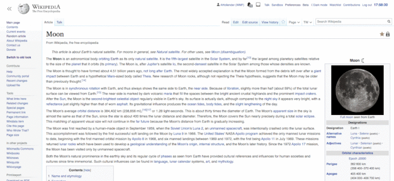 Wikipedia redesigns its web page after 10 years: Limit the width of the content